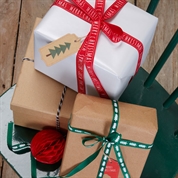 Cintas tela regalos Navidad