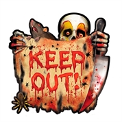 Troquelado Keep Out payaso sangriento