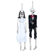 Figuras esqueleto novia y novio