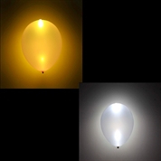 Globos oro y plata con luz (5)
