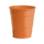 Vasos naranjas plástico (10)