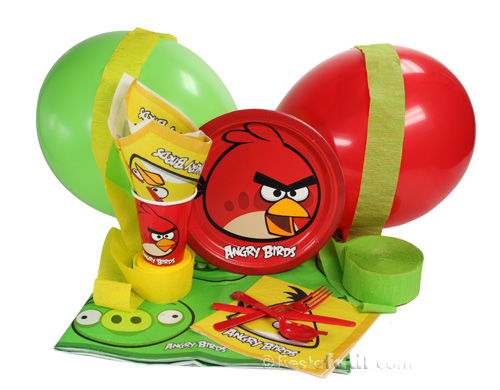 una fiesta Angry Birds de fiestafacil