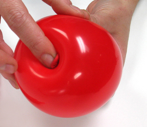 tutorial para hacer una manzana con globos