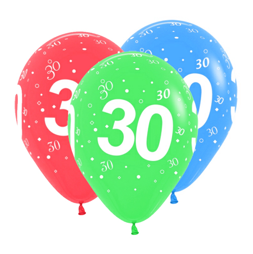 globos para un 30 cumpleaños