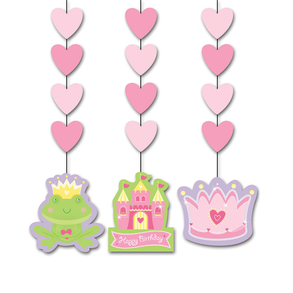 decorados colgantes para fiestas de princesa