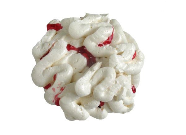 cupcake cerebro para fiestas Halloween